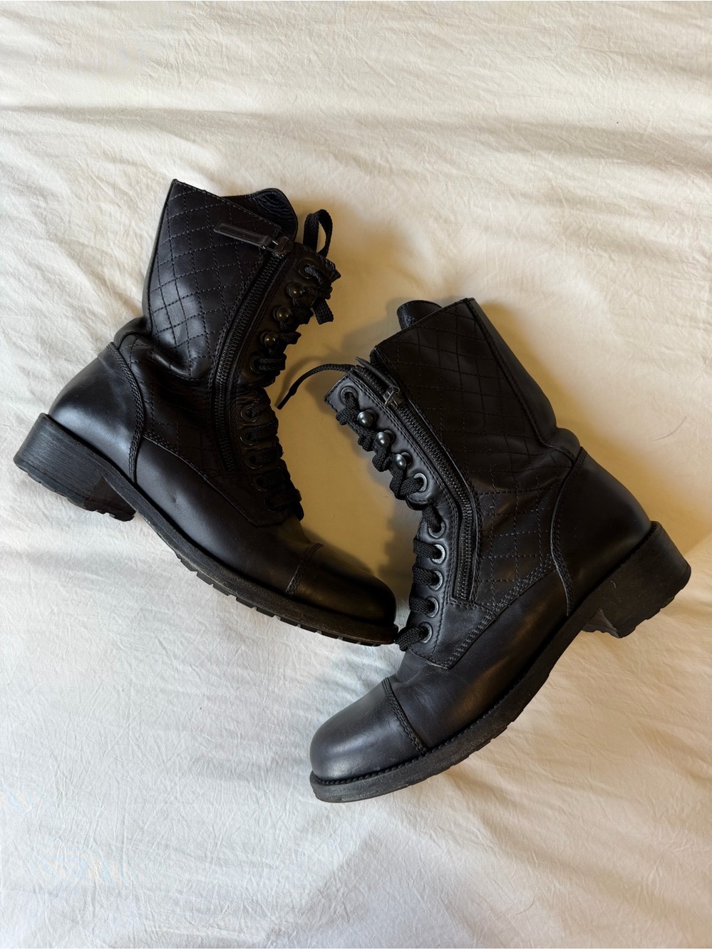 Chanel Combat Boots
